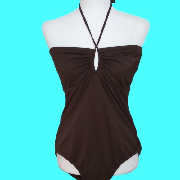 J. Crew Other - CHOCOLATE Brown Halter Swimsuit